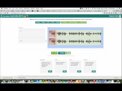 CultureSpots - Audio Editor (BETA) - Beyond the Basics