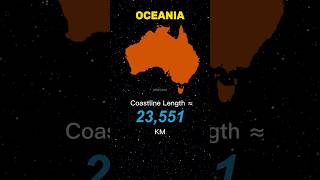 Which Continent Has the Longest Coastline? #shorts #geography #continents #coastline #educational