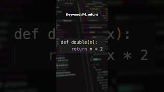 5 Python Keywords 🔥 in 1 minute