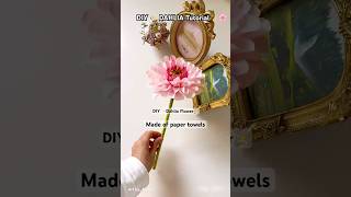 How to Make a Dahlia flower | DIY Pink Dahlia Tutorial