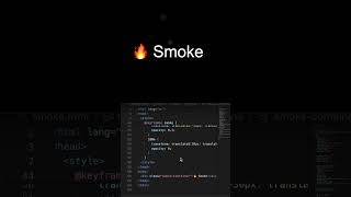 🔥 Epic Smoke Animation Tutorial | CSS & HTML Effects | #shortsvideo #shorts #htmlshorts #htmlcss