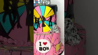 I ❤️the 80’s 🤩!!! #cakedecorating #80sparty