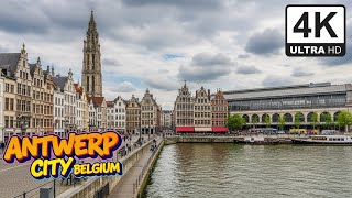 Antwerp, Belgium: A Moody Summer Walk Through Europe's Diamond City | 4K UHD 60fps