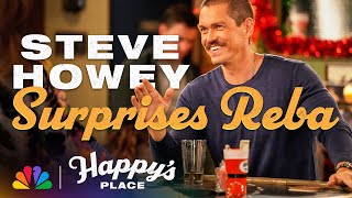 Steve Howey's Reunion with Reba and Melissa Peterman | Happy's Place | NBC