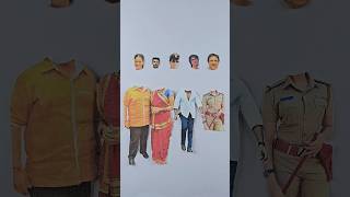 Jethalal ❤️ Police 😎 Suriya 💜 Daya bhabhi wrong head challenge 🔥😜 #shorts #funny #viral