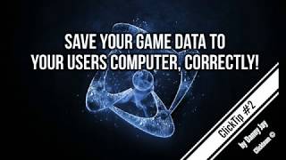 ClickTip #2 - Save Data to your users computer (Correctly)