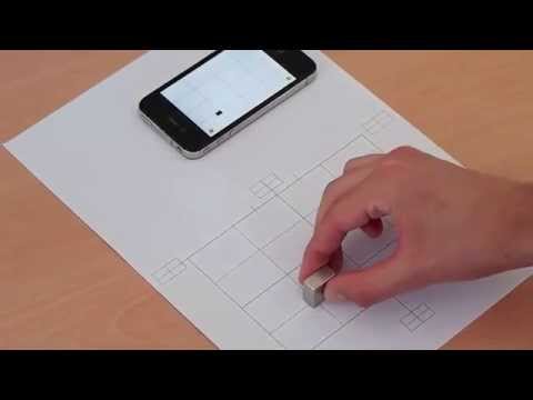 Real-time magnet position detection using smartphone (iPhone)