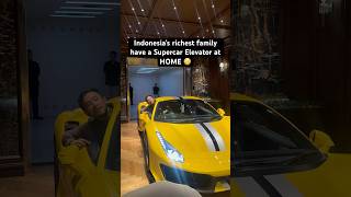 Indonesia’s richest family have a Supercar Elevator at HOME 😳