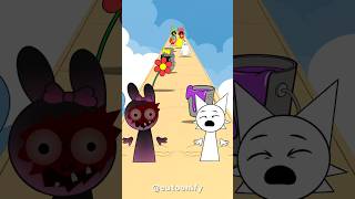 Sprunki New Color Run | Pinki vs Wenda | Horror Time #sprunki #wenda