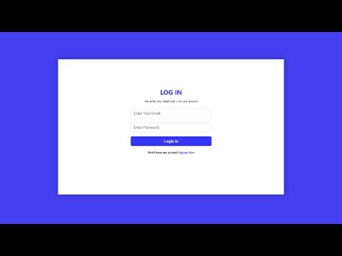 How To Create Responsive Login Form Using HTML & CSS