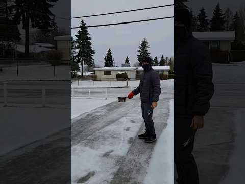 Seattle Ice Storm 2022 -16⁰C #shorts
