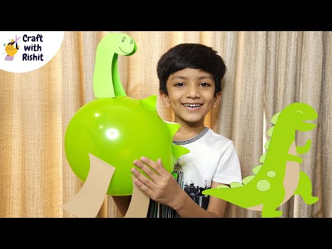 How to make dinosaur balloon // Birthday party decoration // Balloon Tutorial