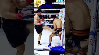 逆风翻盘之战！一招飞膝送对手睡觉 #kunlunfight #kickboxing #muaythai #combat #combatsports