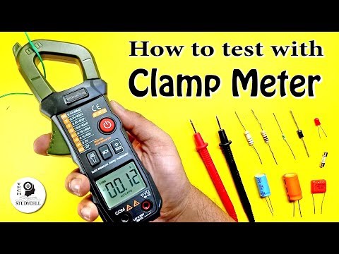 How to use Clamp Meter to test Amp Voltage Resistor Capacitor Diode LED | Borbede 668E