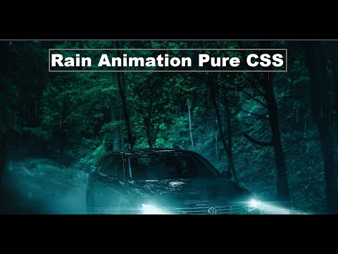 Rain Effect Animation Pure CSS and HTML