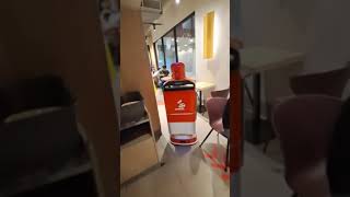 AI delivery robot Lucki bot works at Jollibee in the Philippines