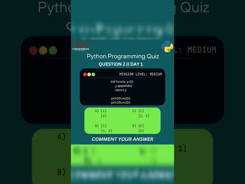 Comment your answer#codingmissions#pythonprogramming#communitybuilding#quiz#knowledge #coding#