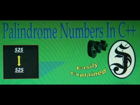 C++ Program To Check Whether The Number Is Palindrome Or Not [SJ Tutorials] // Easily Explained