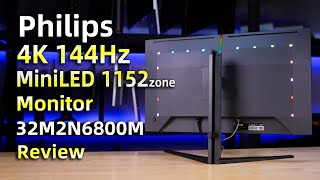 Philips 4K 144Hz  MiniLED 32M2N6800M Monitor Review