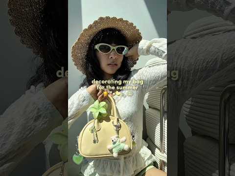 summer bag inspo!☀️🌴🍋‍🟩 #bagdecoration #pinterestaesthetic #beachinspo