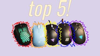 personal top 5 mouse list for 2020!
