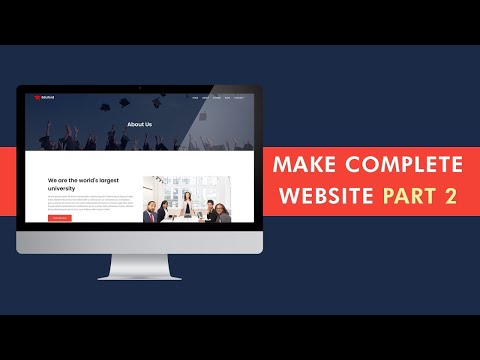 How To Make Website Complete Website [Hindi +English ] | College Website Design | Part 2