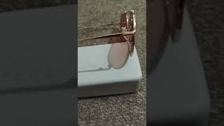 JOHN JACOBS BRAND UNISEX SUNGLASSES ROSE GOLD FRAME WITH UV PROTECTED