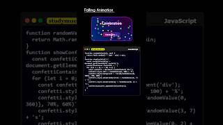 Falling Animation with JavaScript #shorts #coding #animation