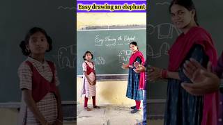 easy drawing an elephant / innovative ideas #education #school #students #viralshorts #drawing