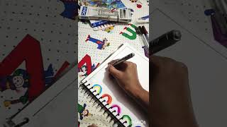 Simple front page design for subject, project #art #shorts #yt #drawing #sketchapp