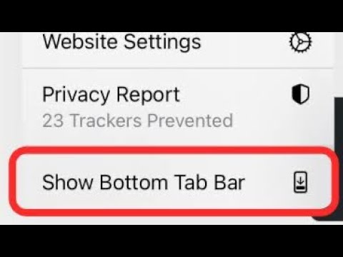 How to change google bottom bar on iPhone 12 ?