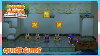 Where To Get 3 Shine Sprites & Defend Plus Badge In Rougeport Sublevel Paper Mario Thousand YearDoor