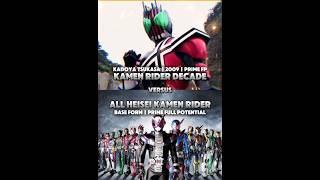 KAMEN RIDER DECADE VS ALL HEISEI KAMEN RIDER | BASE FORM #kamenrider #tokusatsu #kamenridergavv #wis