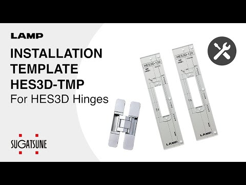 Installation Templates, Sugatsune Concealed Hinges HES3D series