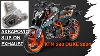 KTM 390 Duke 2024 - Akrapovic Exhaust Installation