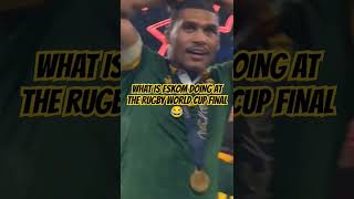 Even loadshedding followed #springboks into the #rugbyworldcup #rwc2023 final 😂 #RSAvsNZ #AllBlack