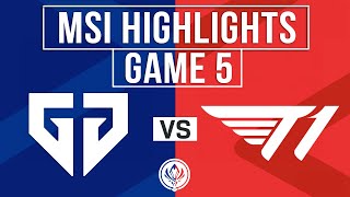 GEN vs T1 Highlights Game 5 | MSI 2025 Grand Finals | Gen.G vs T1
