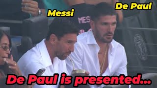 Messi present despite suspension as De Paul is presented by Inter Miami to fans at Chase Stadium