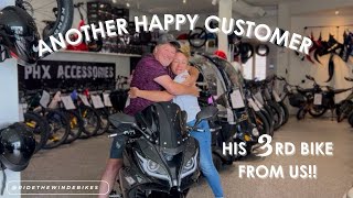 Customer Came To Pick Up His 3rd Bike From Ride The Wind - The Evoque Streetster R!! 🏍️