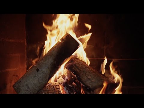 Best Fireplace Background with Music and Sound