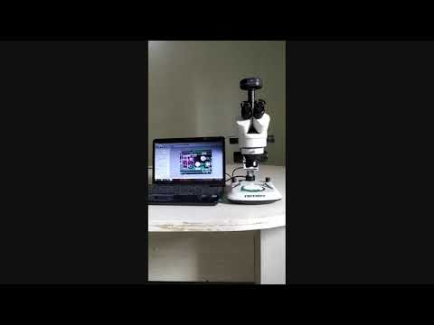 Stereozoom Microscope with TRUEMET Camera