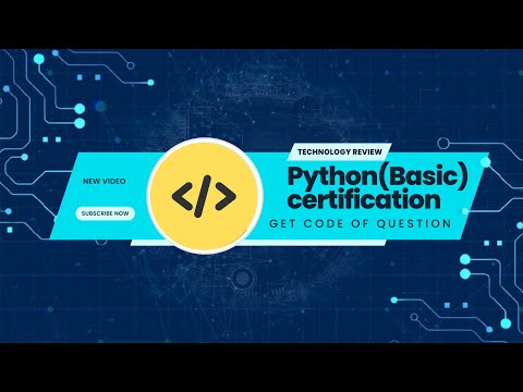 Get Python (Basic) Certification - Hackerrank | Solutions for skill test of Python(Basic) |with Code