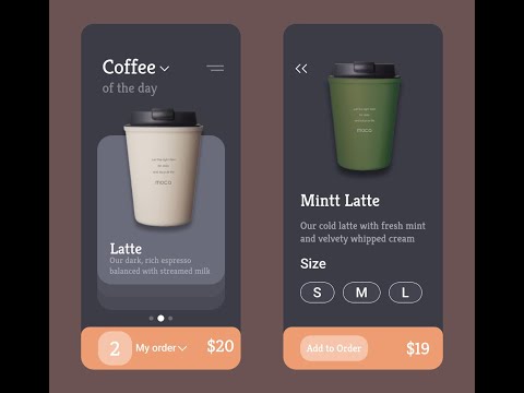 Coffee Shop UI/UX design
