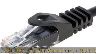 Cables Direct Online 75ft Black Cat5e Ethernet Network Patch Cable Internet Wire for Modem, Router,