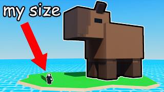 growing MAX SIZE Pet in Roblox stay hungry...