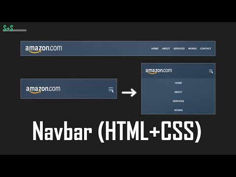 $+$ Responsive Navbar Without Js || HTML+ CSS || Navbar - 01 || Abdus Sabur
