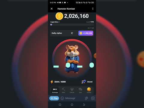 hamster Kombat daily cipher code  17/18 of June