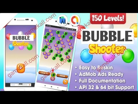 Bubble Shooter Game Android Studio Project with AdMob Ads