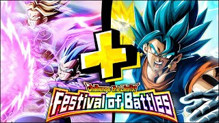 EZA LR VEGETA & TRUNKS + LR AGL VEGITO BLUE VS. CHALLENGE THE LIMITS! FESTIVAL OF BATTLES! (Dokkan)