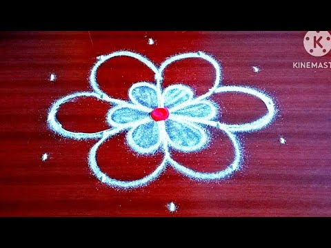 Thai poosam traditional rangoli kolam #viralvideo #beautifulnewflowerdesignkolam 5x3 middle dots...